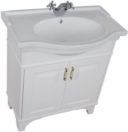 Тумба с раковиной Aquanet Валенса 80 белый