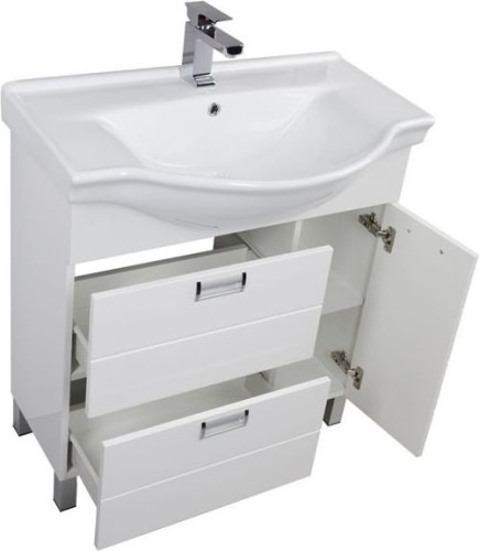 Тумба с раковиной Aquanet Сити 80 белый