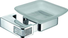 Sanibano Diamond, настенная стеклянная мыльница, цвет хром-кристаллы Swarovski crystal