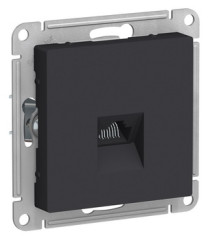 Розетка компьютерная RJ45, кат. 5Е, механизм, КАРБОН Schneider Electric ATLASDESIGN ATN001083