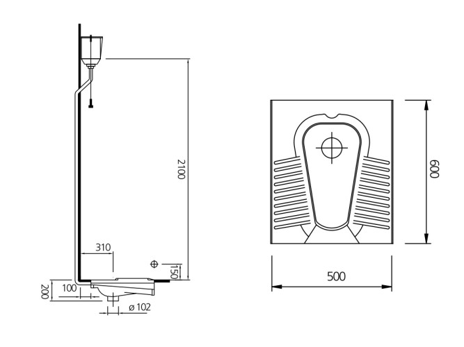Чаша Генуя Kale OPTIMUM 50х60