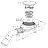 Сифон для душевого поддона Radaway Turboflow D90 TBXS