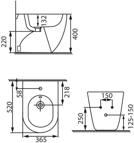 Биде напольное Allen Brau Reality 4.32005.20