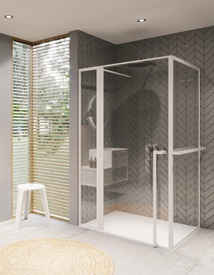 Дверь в нишу Riho SZ LUCID GD203 1200 x 1000 x 2000 WHITE