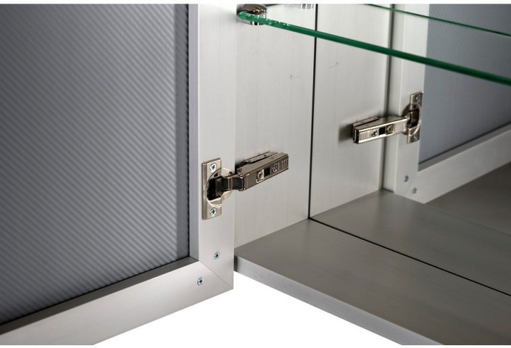 Зеркало-шкаф De Aqua 50 серебро