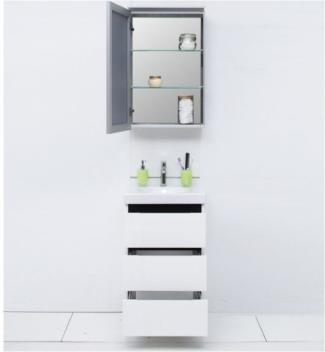 Зеркало-шкаф De Aqua 50 серебро