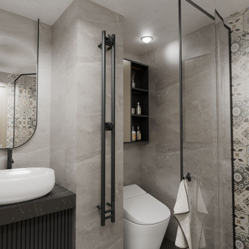 Полотенцесушитель электрический (I-образный) Bauedge Stella DB-0066, 13x160 см