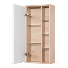 Пенал подвесной AQUATON Бостон одностворчатый, дуб светлый (1A239903BN010)