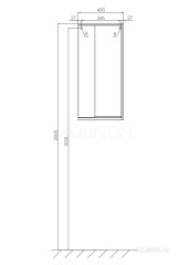 Пенал подвесной AQUATON Бостон одностворчатый, дуб светлый (1A239903BN010)