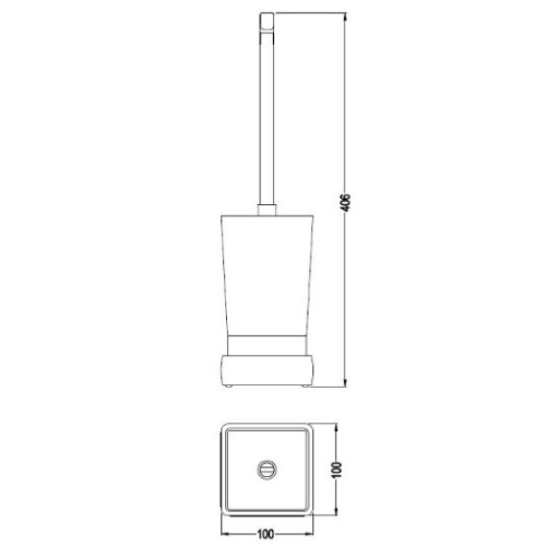 Ершик для унитаза Schein Elite 7057077