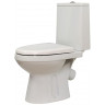 Унитаз-компакт Фиона белый Премиум, косой выпуск, сиденье с микролифтом, белый (43901130005)