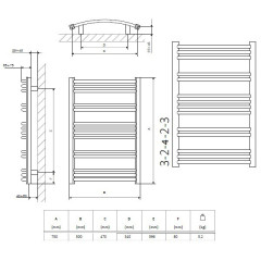 Полотенцесушитель  Terma Jade M хром