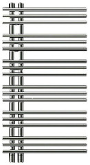 Полотенцесушитель Zehnder Yucca asymmetric YAD-090-050