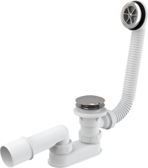 Сифон для высокого душевого поддонa Alcadrain click/clack (A503KM)