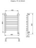 Полотенцесушитель Электрич. Ника TRAPEZIUM ЛТ (Г2) 80/40 правый тэн