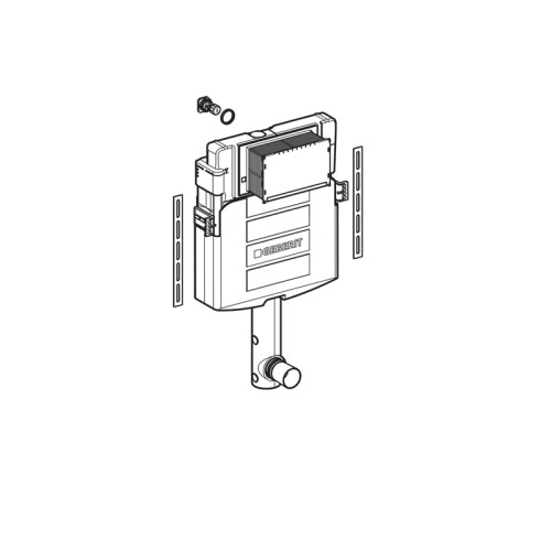 Смывной бачок скрытого монтажа Geberit Sigma 12 см, 6/3 литра (109.300.00.5)