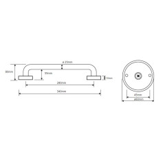 Поручень для ванны Bemeta 106107011