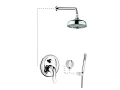 Emmevi Duka, душевой комплект 440CR, цвет хром