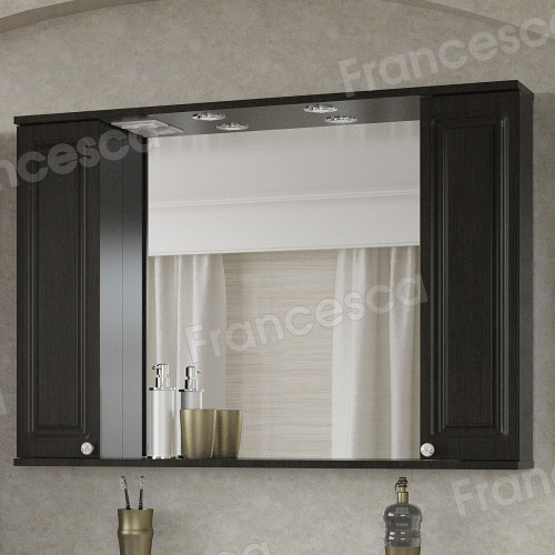 Шкаф-зеркало Francesca Империя 105 венге (2 шкафа)