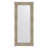 Зеркало настенное с фацетом EVOFORM в багетной раме барокко серебро, 65х150 см, BY 3554