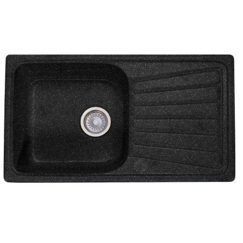 Кухонная мойка Formastone Fosto  КМ 81-46, прямоугольная с крылом, обсидиан