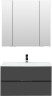 Мебель для ванной Aquanet Алвита 90 серый антрацит