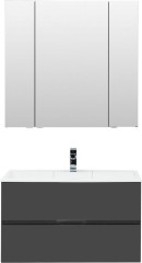 Мебель для ванной Aquanet Алвита 90 серый антрацит