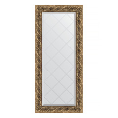 Зеркало настенное с гравировкой EVOFORM в багетной раме фреска, 56х125 см, BY 4055