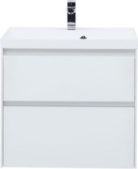 Тумба с раковиной Aquanet Гласс 70 белый