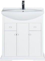 Тумба с раковиной Aquanet Лагуна 75 белый