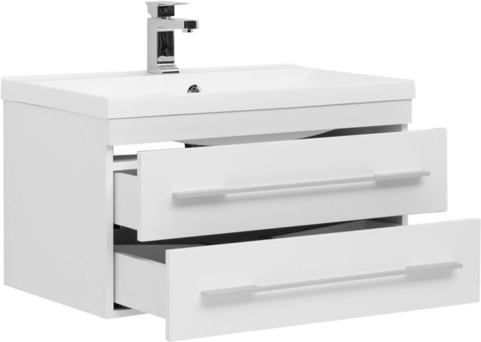 Тумба с раковиной Aquanet Нота NEW 75 белый