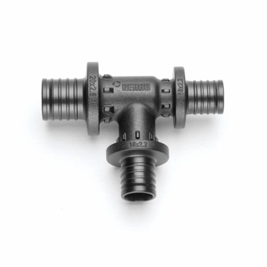 Тройник REHAU с уменьшенным боковым и торцевым проходами 32-20-20 PX