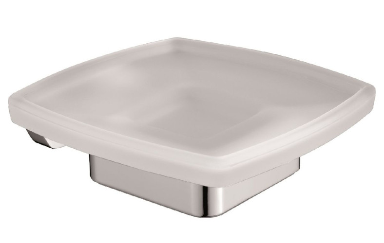 Sanibano Rock, настенная стеклянная мыльница, цвет хром