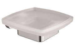 Sanibano Rock, настенная стеклянная мыльница, цвет хром