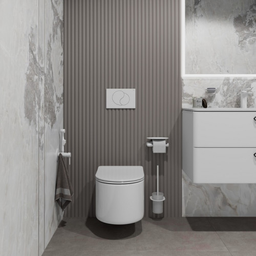 Клавиша смыва Iddis Unifix, белая (UNI02MWi77)