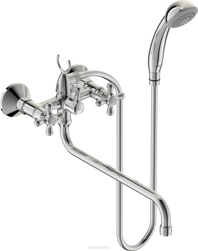 BA129AA RETRO Смеситель для ванны/душа с длинным изливом 320 мм