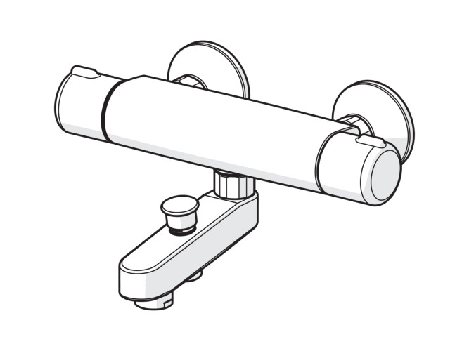 Термостатический смеситель для ванны и душа Oras Nova (7442U)