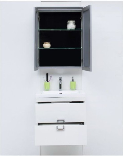 Зеркало-шкаф De Aqua 60 серебро