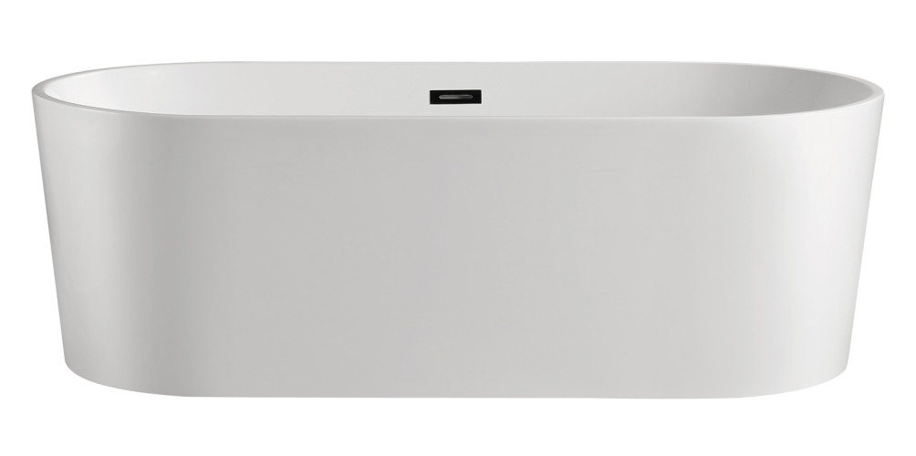 Ванна акриловая Azario BRISTOL 1600х800х580, свободностоящая, в комплекте с сифоном и металлической рамой (BRI16080)