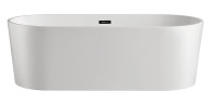 Ванна акриловая Azario BRISTOL 1600х800х580, свободностоящая, в комплекте с сифоном и металлической рамой (BRI16080)