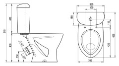 Унитаз Santeri Версия P4015S0000BF