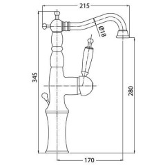 Смеситель Bugnatese Oxford 6317