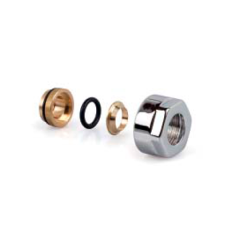 Фитинг SR Rubinetterie для медной трубы 15х3/4&quot;E, цвет хром