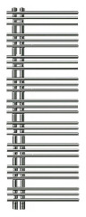Полотенцесушитель Zehnder Yucca asymmetric YAD-130-040