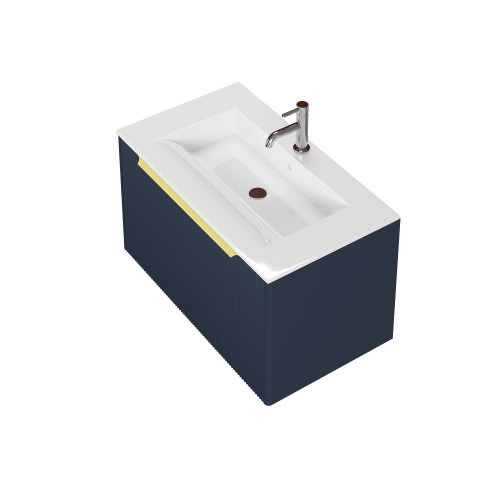 Тумба под раковину Creto Luna Blue 80 см 17-Bl80