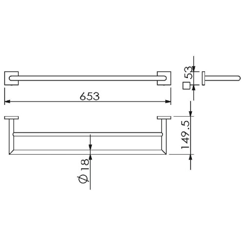 Полотенцедержатель Langberger Ledro 11802A двойной