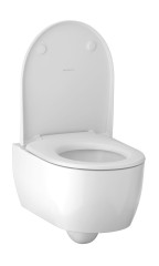 ICON T54 Унитаз подвесной, безободковый с сиденьем тонкое, быстросъем. с микролифтом (500.784.01.1)