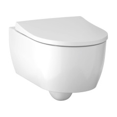 ICON T54 Унитаз подвесной, безободковый с сиденьем тонкое, быстросъем. с микролифтом (500.784.01.1)