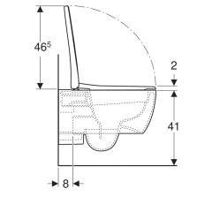 ICON T54 Унитаз подвесной, безободковый с сиденьем тонкое, быстросъем. с микролифтом (500.784.01.1)