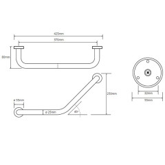 Поручень для ванны Bemeta 106107021